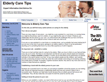 Tablet Screenshot of elderlycaretips.info